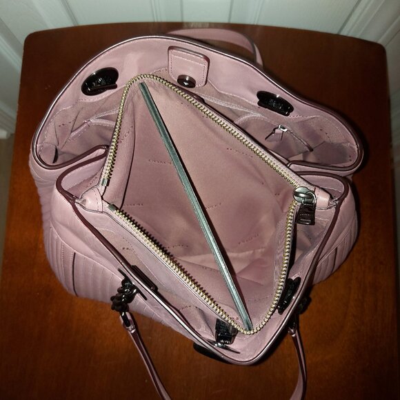 Coach Turnlock Edie Quilted Handbag - Picture 15 of 16